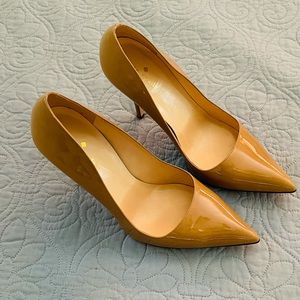 Kate Spade Patent Leather Camel Heel